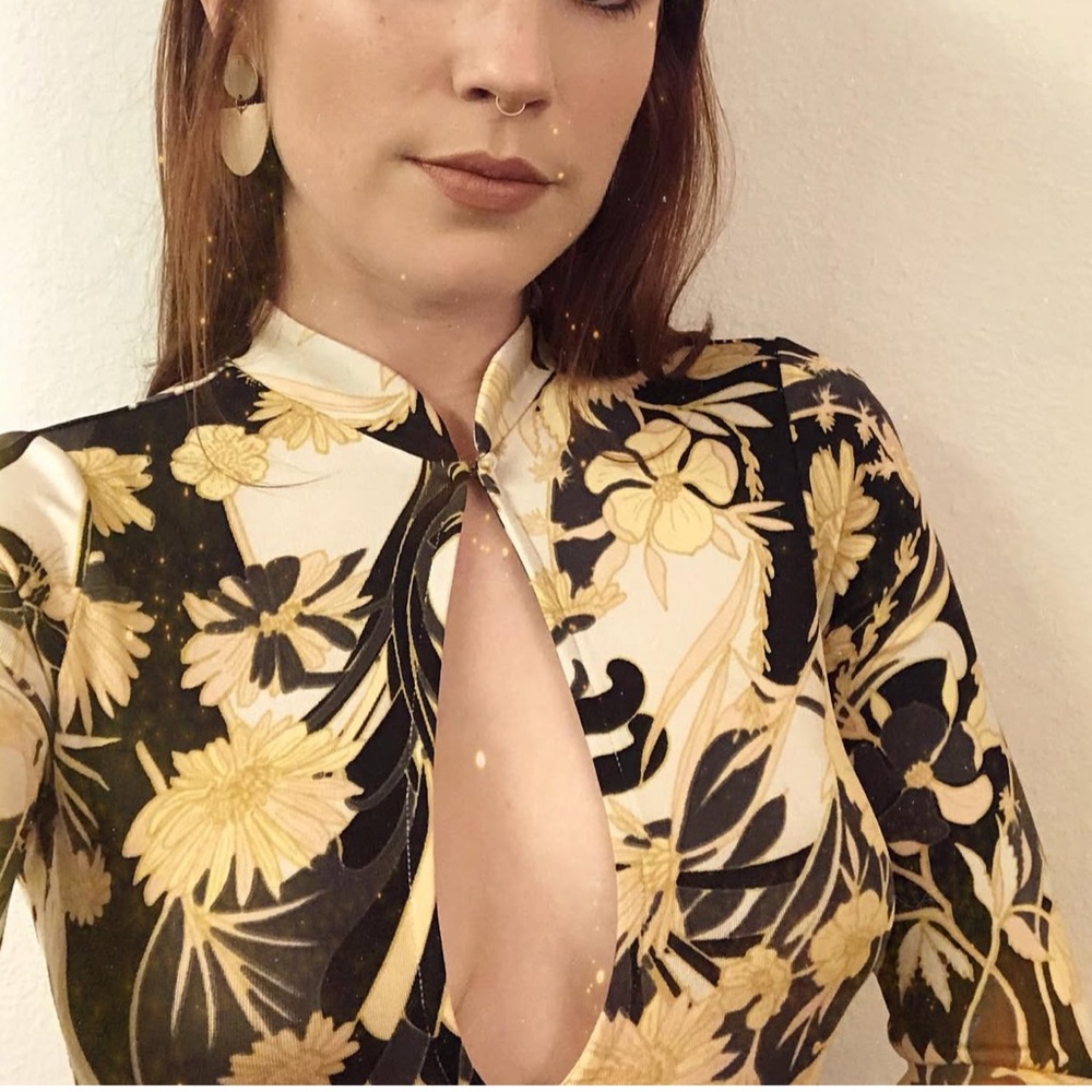 Free people high neck body suit - worn once